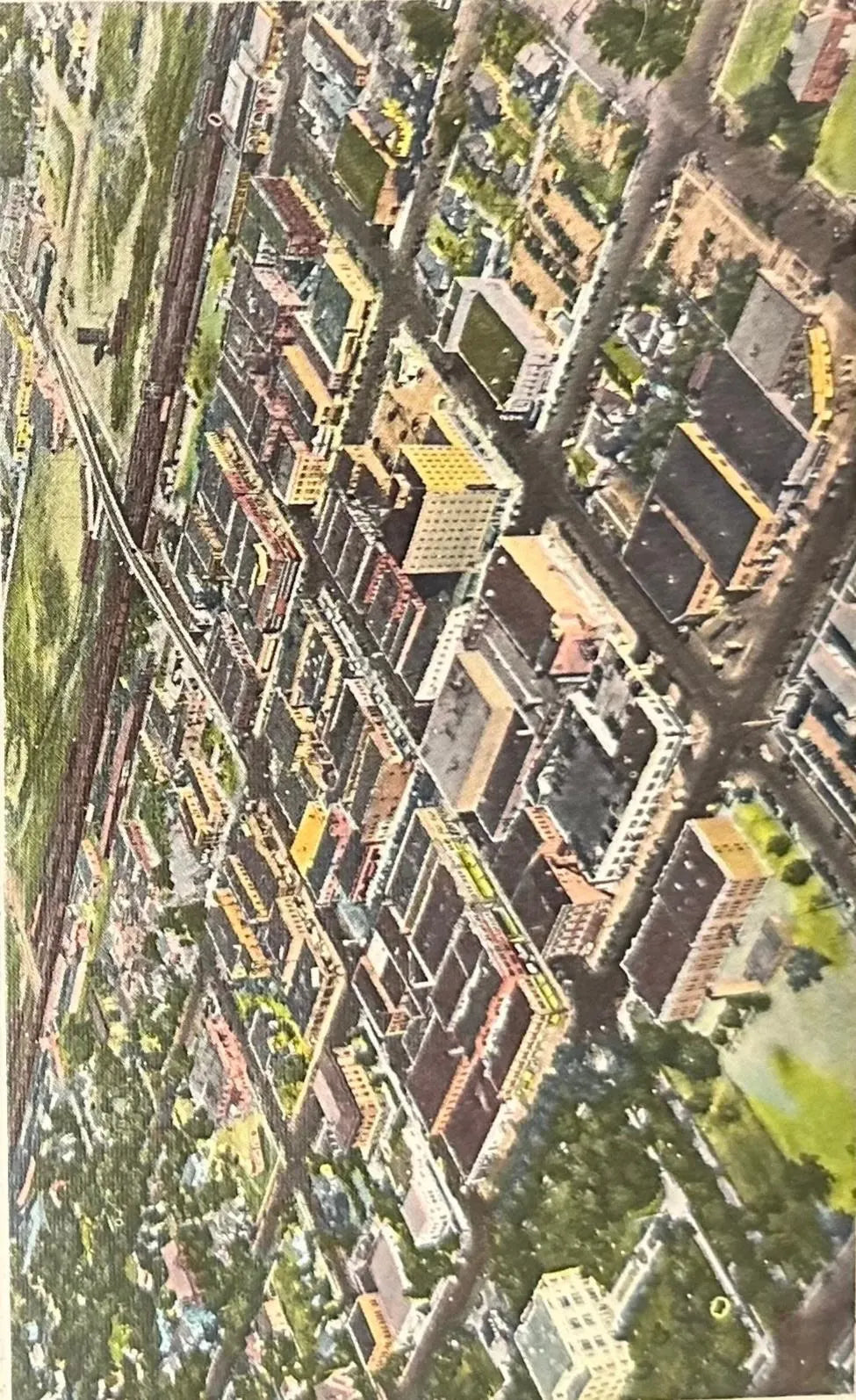 Business Section of North Platte, Nebraska - Vintage Postcard