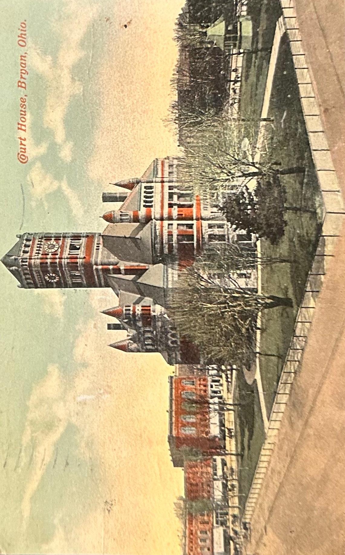 Court House, Bryan, Ohio - Vintage Postcard