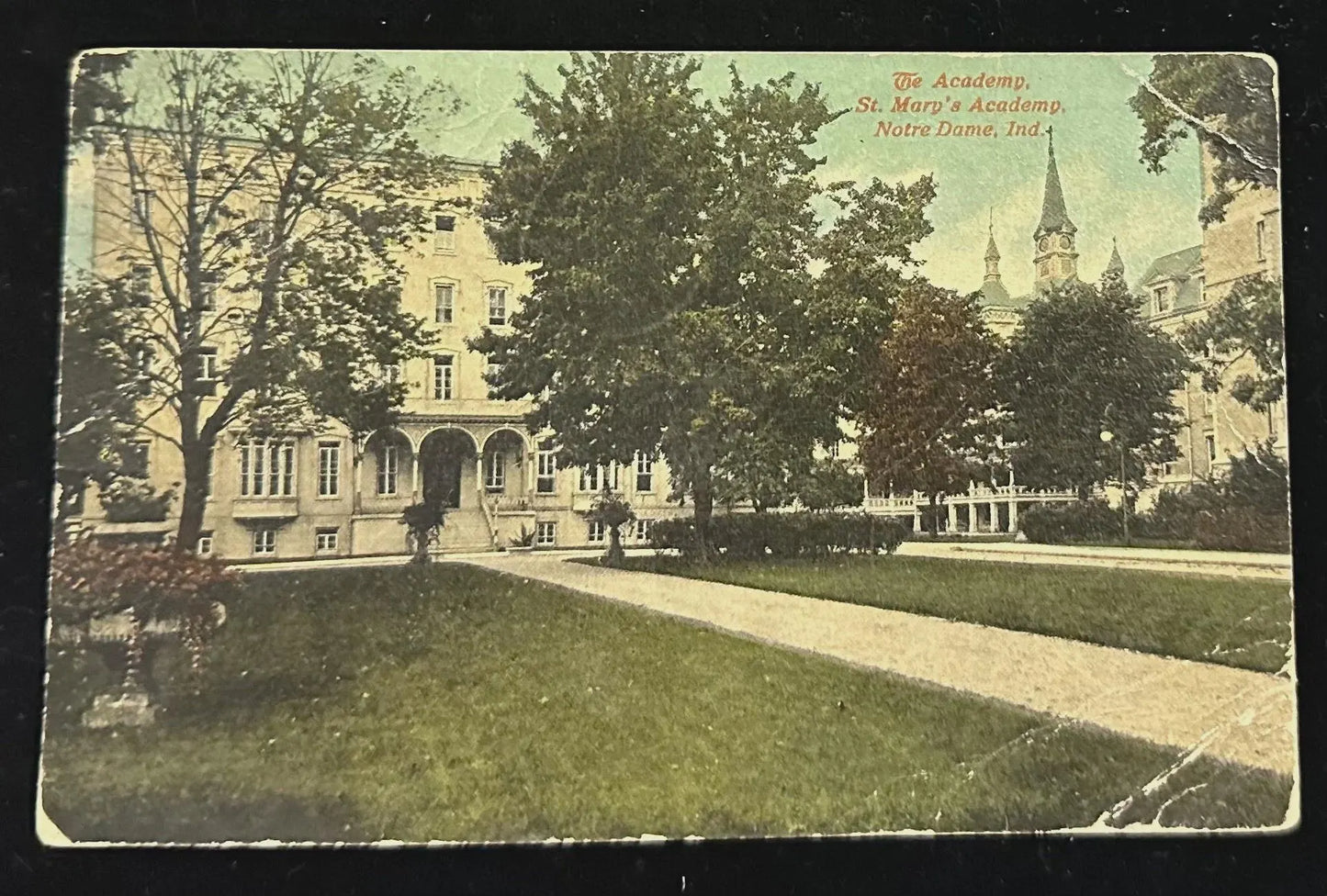 The Academy, St. Mary's Academy, Notre Dame, Indiana - Vintage Postcard