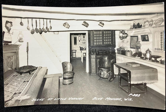 RPPC - Scene at the Little Norway - Blue Mounds, Wisconsin - Vintage Postcard