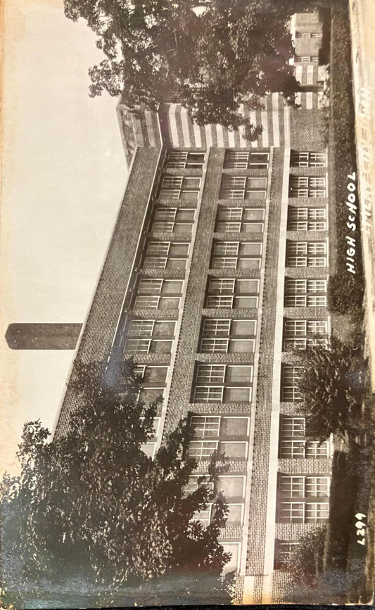 RPPC - New High School, Imlay City, Michigan 1922 - Vintage High School Postcard