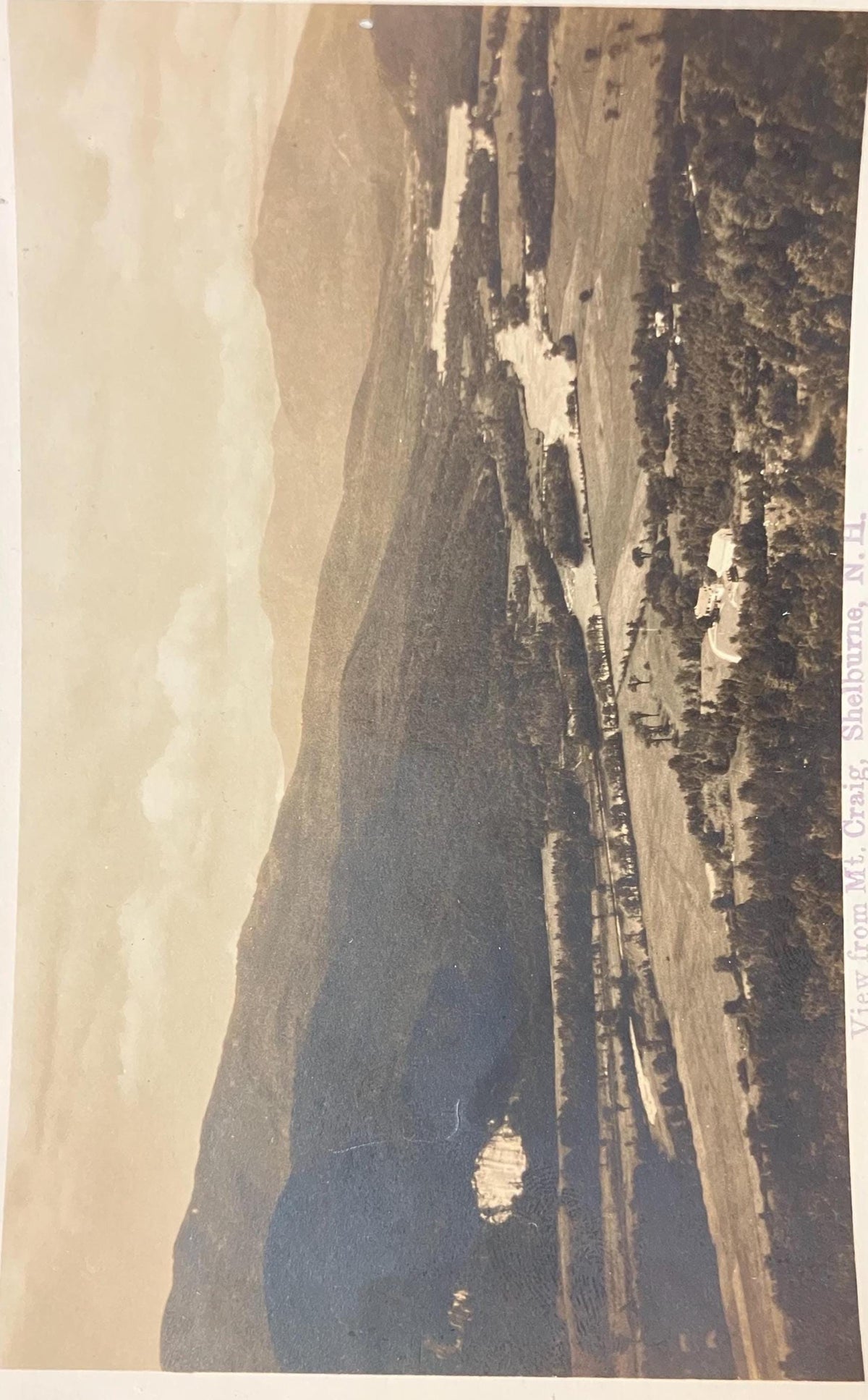 RPPC - View of Mt. Craig, Shelburne, New Hampshire - Vintage Real Photo Postcard
