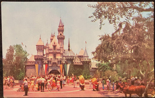 Sleeping Beauty Castle - Disneyland - Anaheim, California - Vintage Postcard