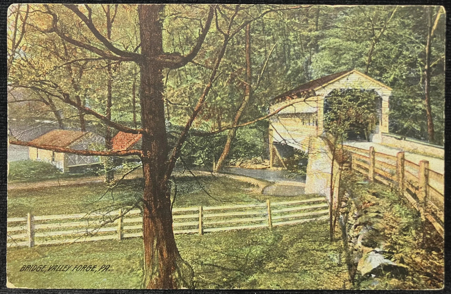 Bridge, Valley Forge, Pennsylvania - Vintage 1910 Postcard