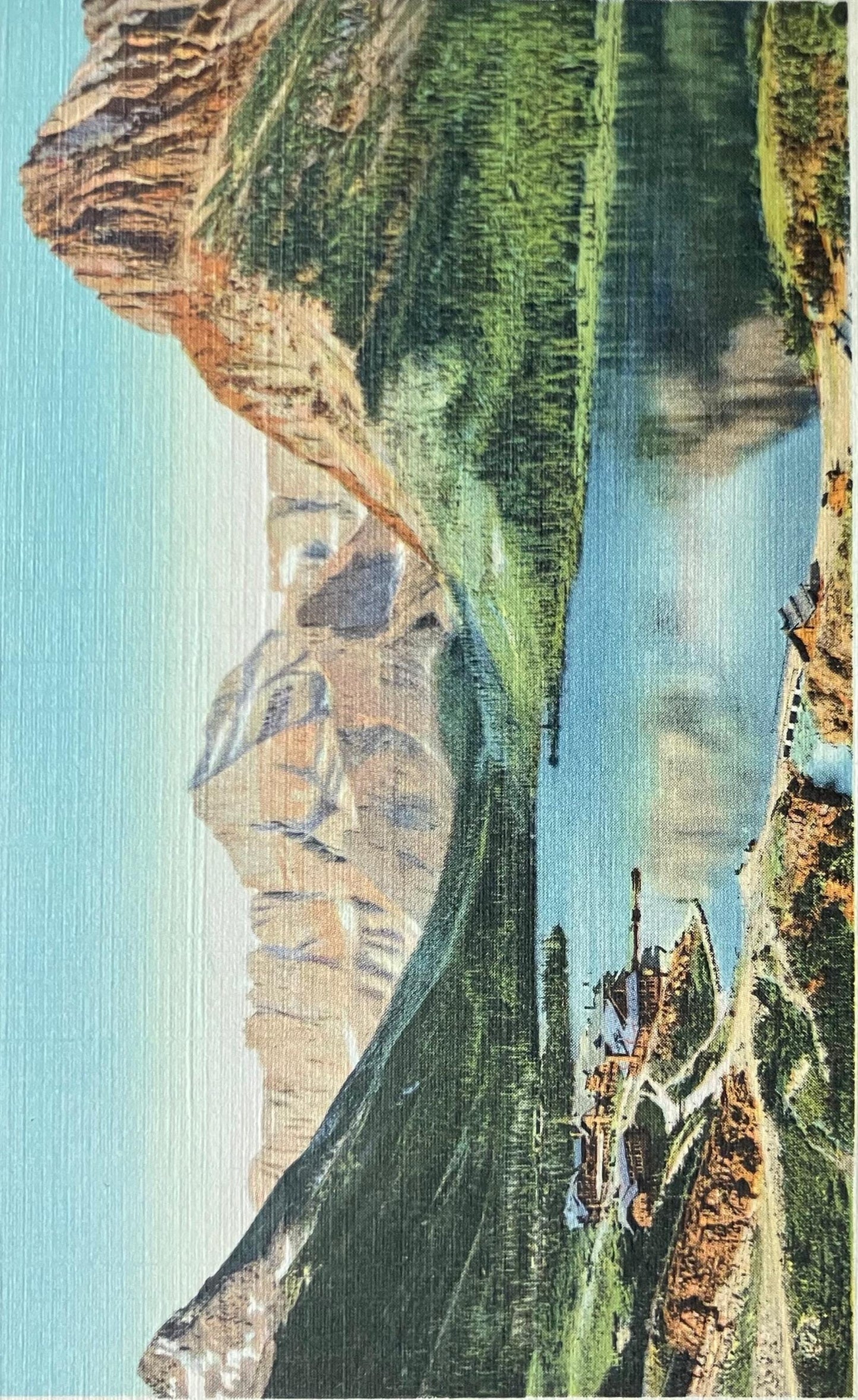 Many Glacier Region, Glacier National Park, Montana - Photo by Hileman - Vintage Postcard