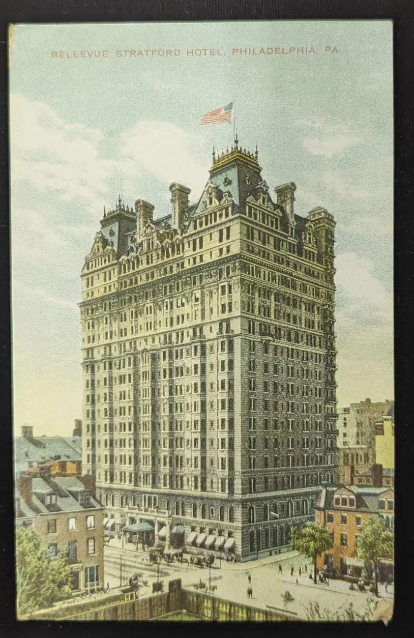Bellevue Stratford Hotel, Philadelphia, Pennsylvania - Vintage 1900s Postcard