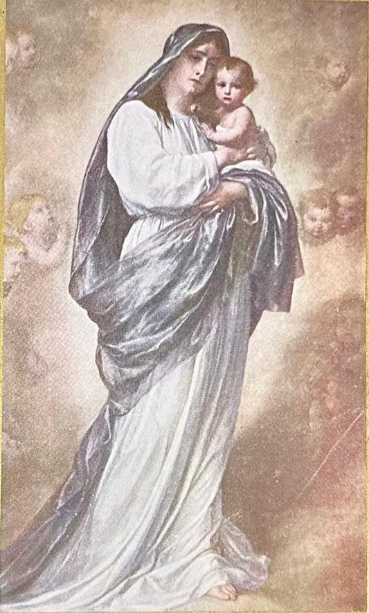 Madonna with Child - Vintage Postcard