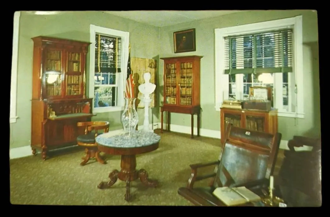 General Jackson's Office at The Hermitage, Nashville, Tennessee - Vintage 1950s Postcard