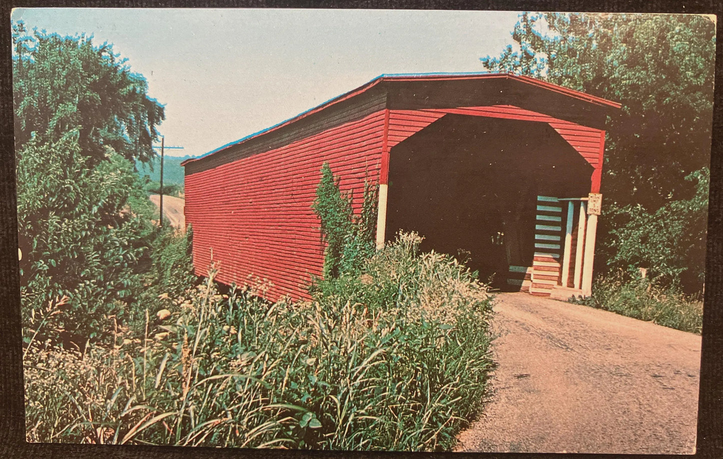 Brice’s Covered Bridge - Knox County, Tennessee - Photo by Earl Baldwin - Vintage Postcard