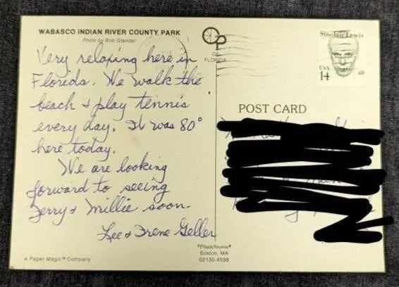 Greetings from Vero Beach, Florida - Vintage Postcard