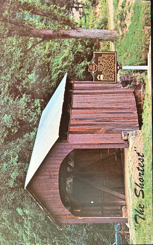 Churchill Road Bridge near Lisbon, Ohio - "The Shortest" - Photo: Clyde Dillon - Vintage Covered Bri