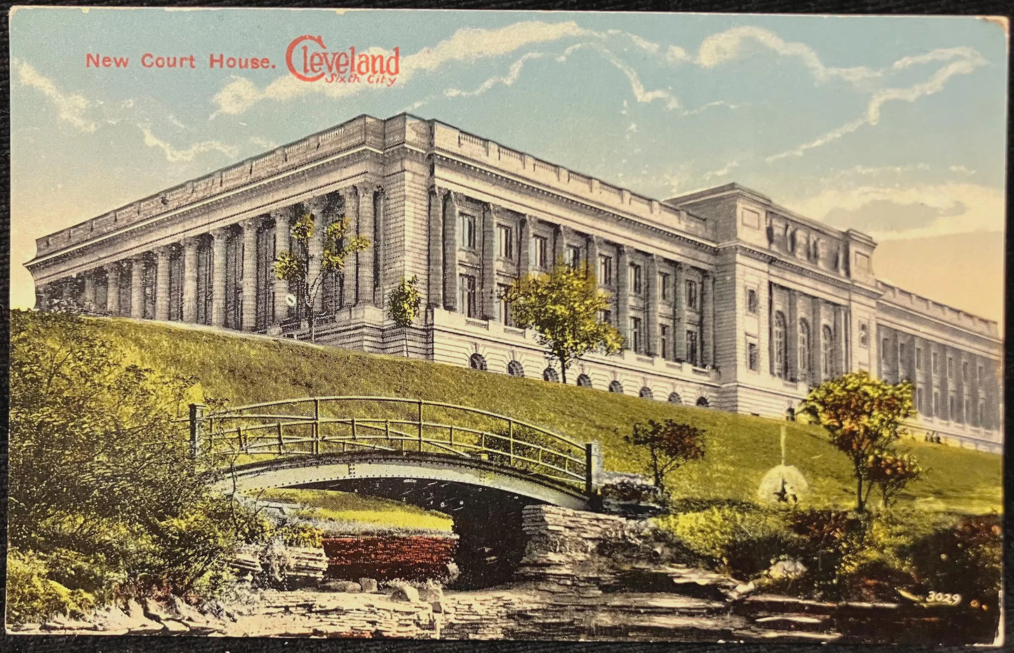 New Court House, Cleveland, Sixth City - Vintage Courthouse Postcard