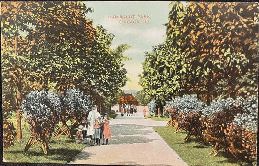 Humboldt Park, Chicago, Illinois - Vintage City Park Postcard
