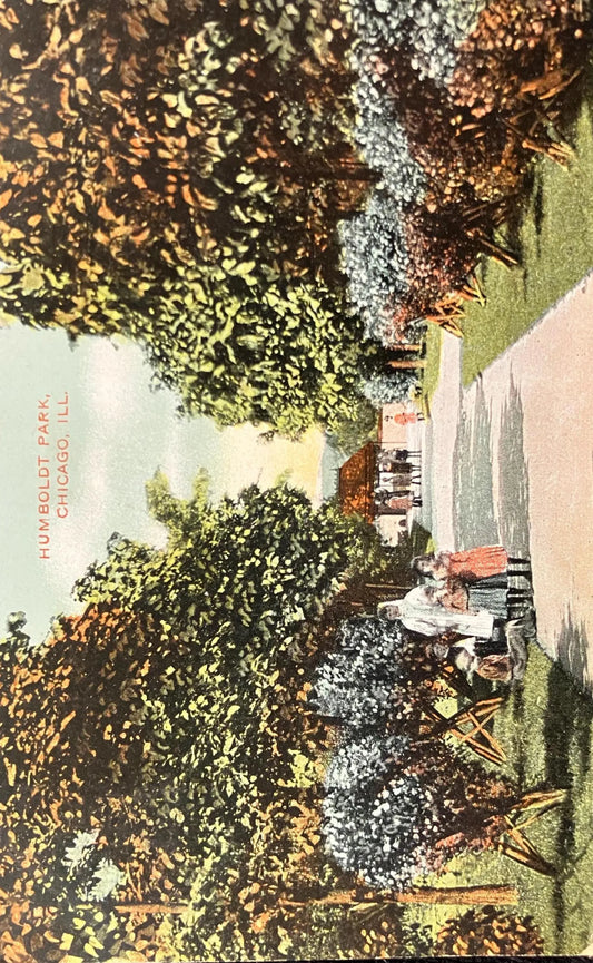 Humboldt Park, Chicago, Illinois - Vintage City Park Postcard