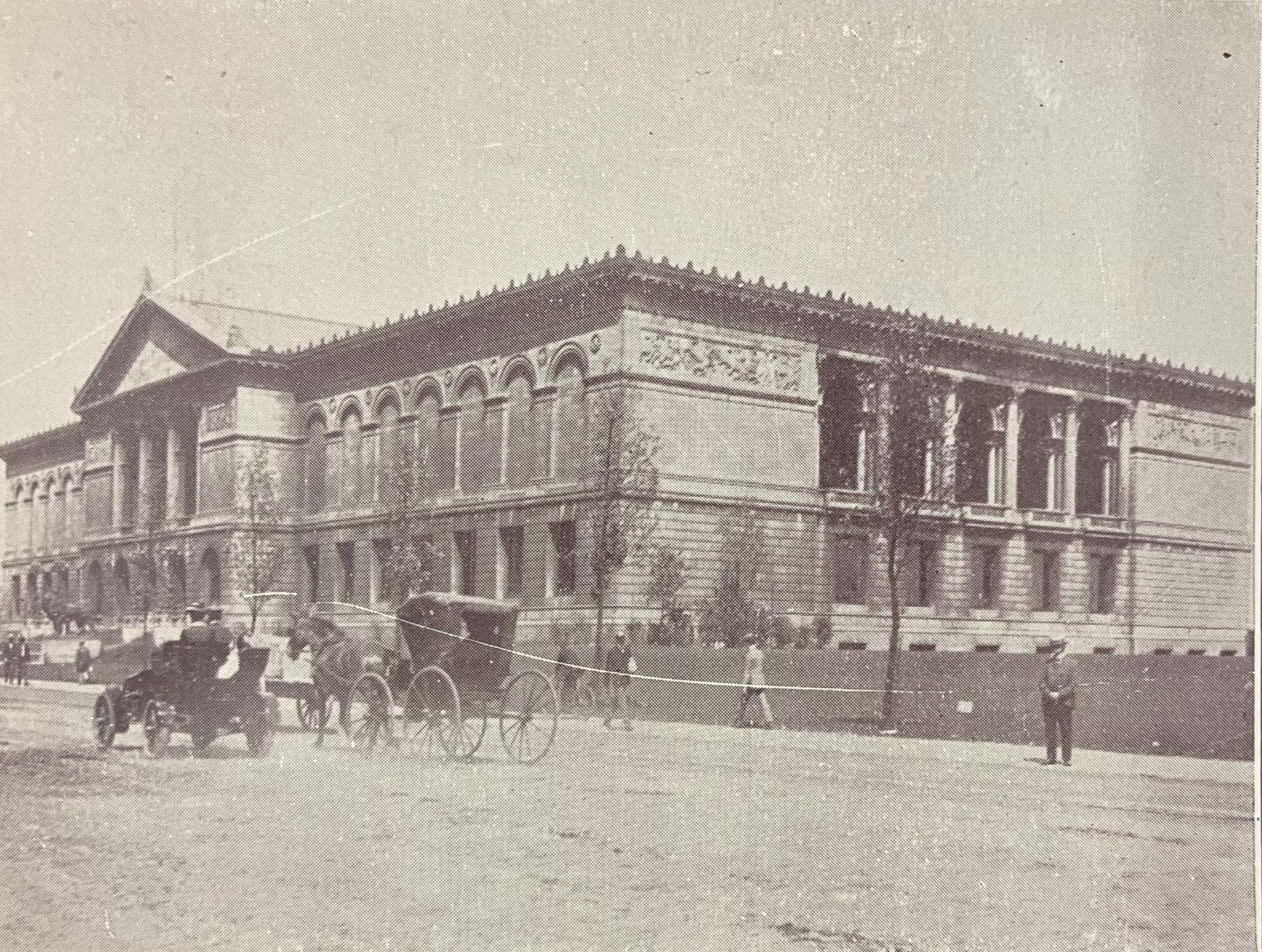 Art Institute, Chicago, Illinois - Vintage 1920s Museum Postcard