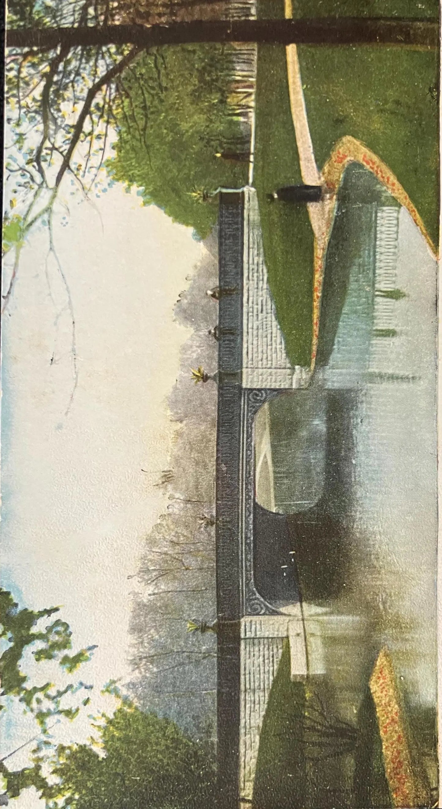 Scene in Jackson Park, Chicago, Illinois - E. C. Kropp Co. Pub. Milwaukee No. 1796 - Vintage Park Postcard