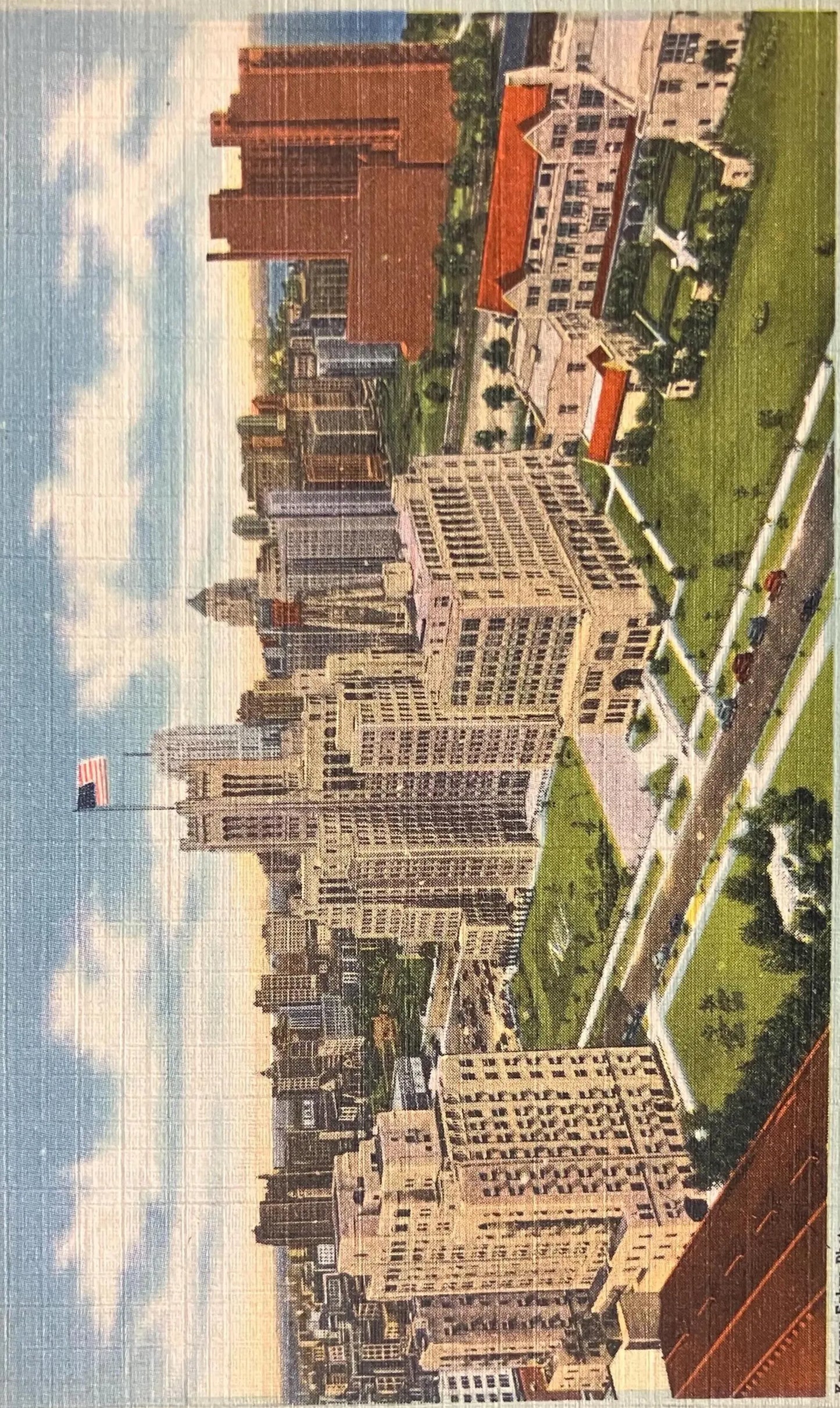 McKinlock Campus, Northwestern University, Chicago - Kaufmann-Fabry Photo - Vintage Postcard