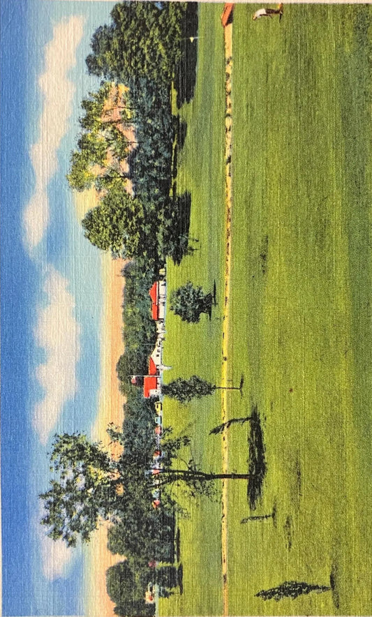 Geneva-on-the-Lake Golf Course - Looking towards Club House - Geneva-on-the-Lake, Ohio - Vintage Postcard