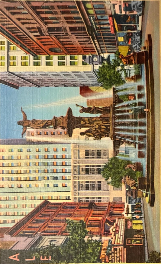 Fountain Square, Cincinnati, Ohio - Vintage Postcard