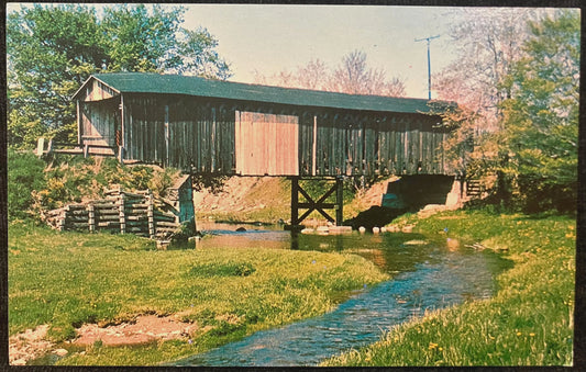 Graham Bridge - Ashtabula County, Ohio - Photo by Alva H. Smith - Vintage Postcard