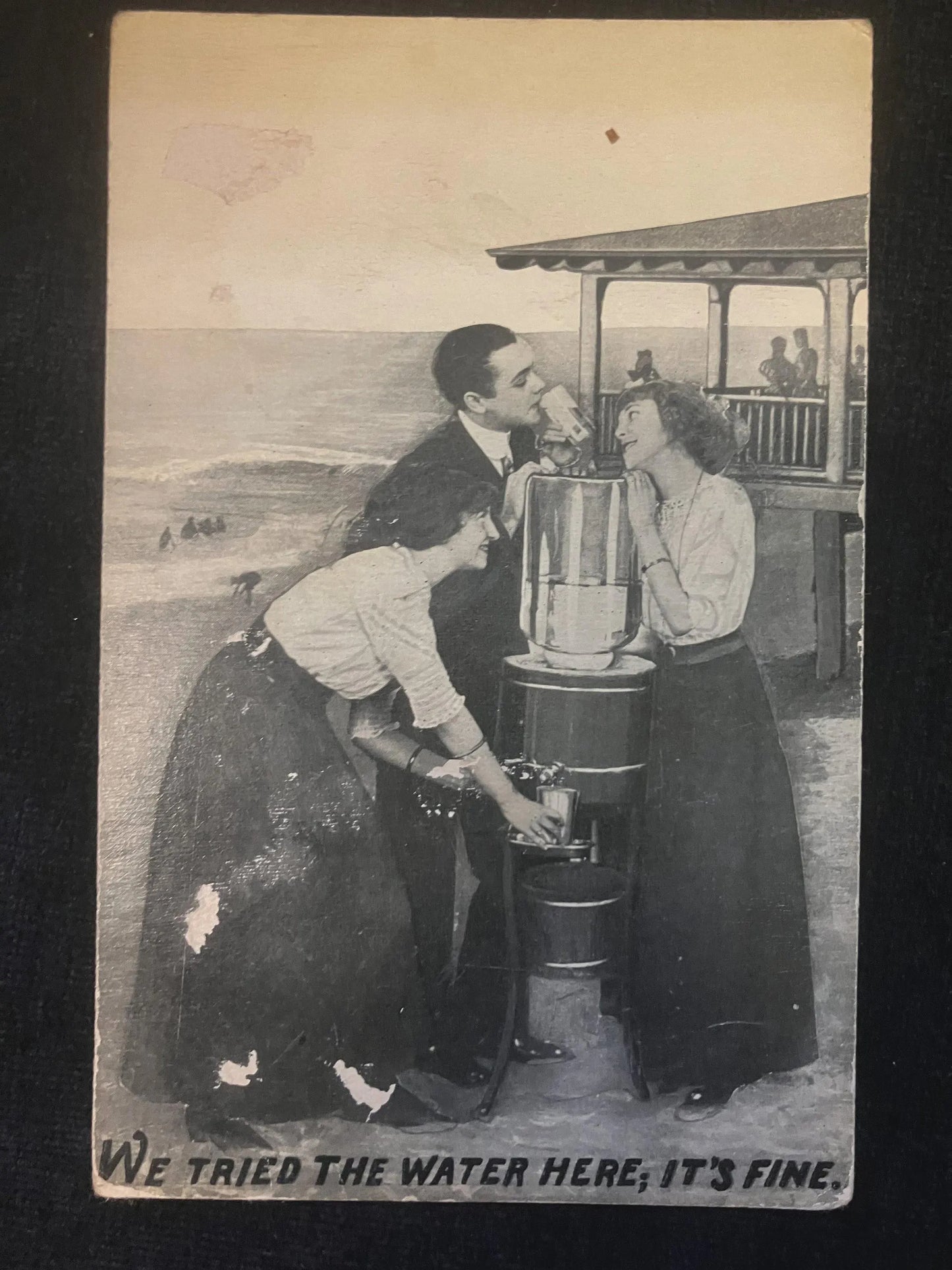 We Tried the Water Here; It’s Fine - Vintage Postcard