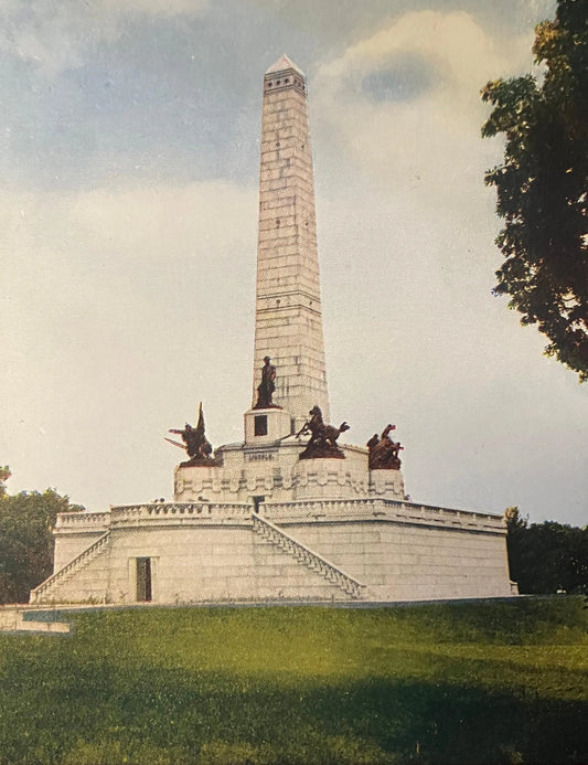 Lincoln Monument, Oakridge Cemetery, Springfield, Illinois - No. 907 V. O. Hammon Pub. Co., Chicago - Vintage Postcard