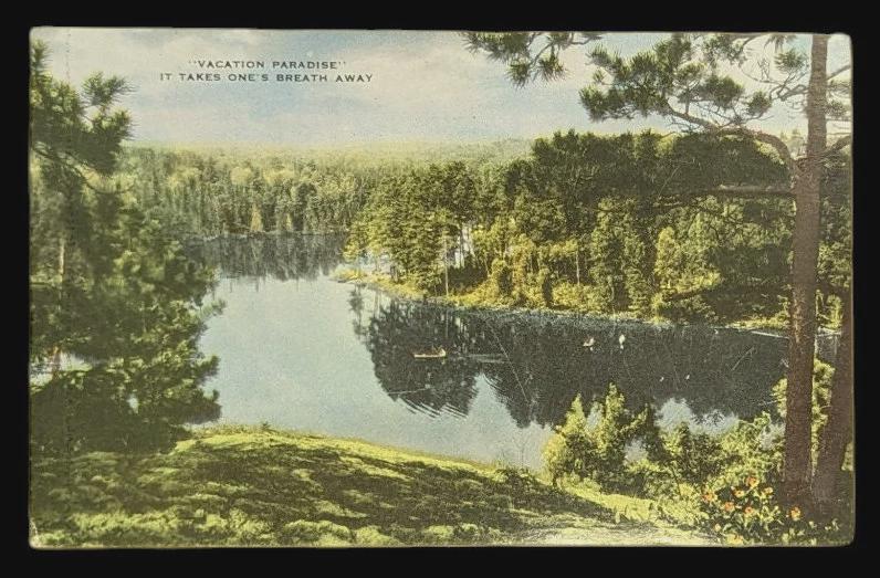 Vacation Paradise It Takes One's Breath Away, Manistee, Michigan - Vintage Postcard