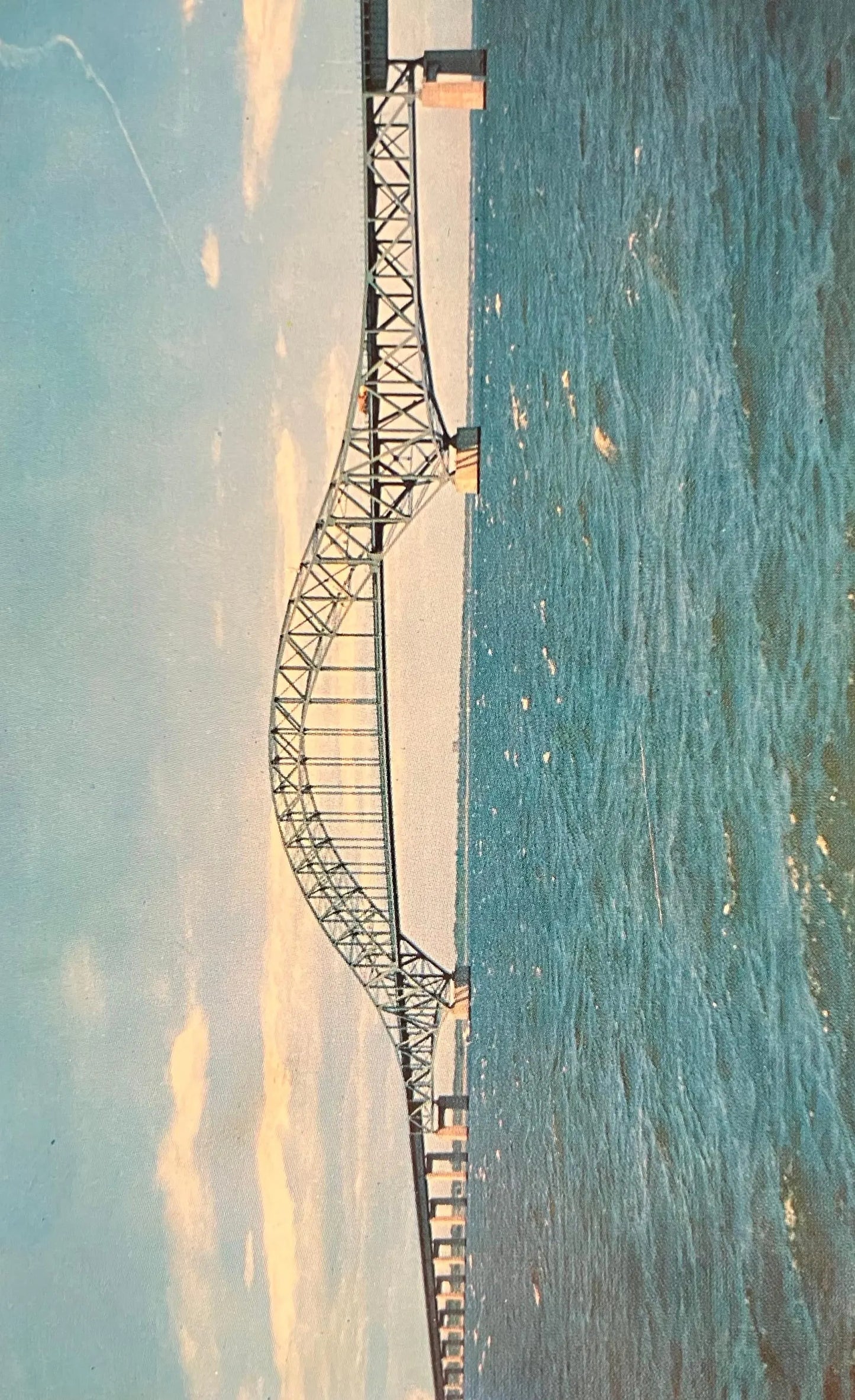 Captree State Parkway Bridge - Bay Shore, New York - Vintage Bridge Postcard