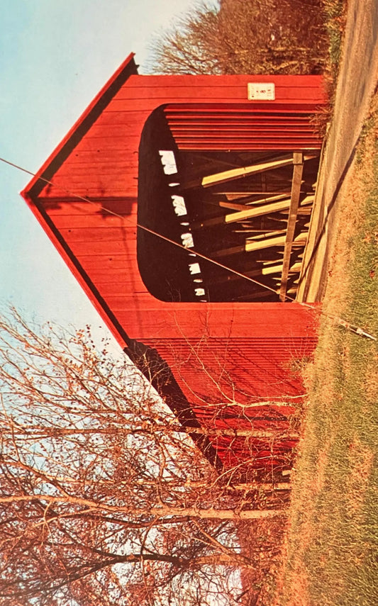 James Bridge in Jennings County, Indiana - Photo: John V. Pontiere Jr. - Vintage Bridge Postcard