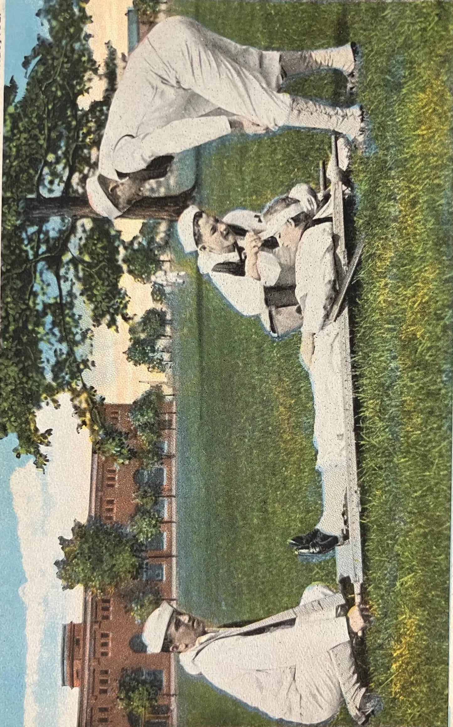 First Aid Emergency Field Dressing - U. S. Naval Training Station, Great Lakes, Illinois - Vintage Navy Postcard