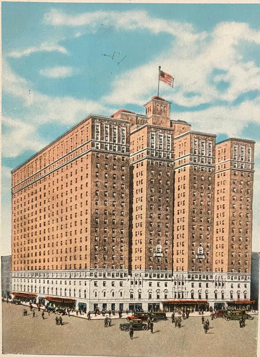 Hotel Manger, New York City, Seventh Avenue, 50th to 51st Street, “The Wonder Hotel of New York A Modern Marble Palace” - Vintage Postcard