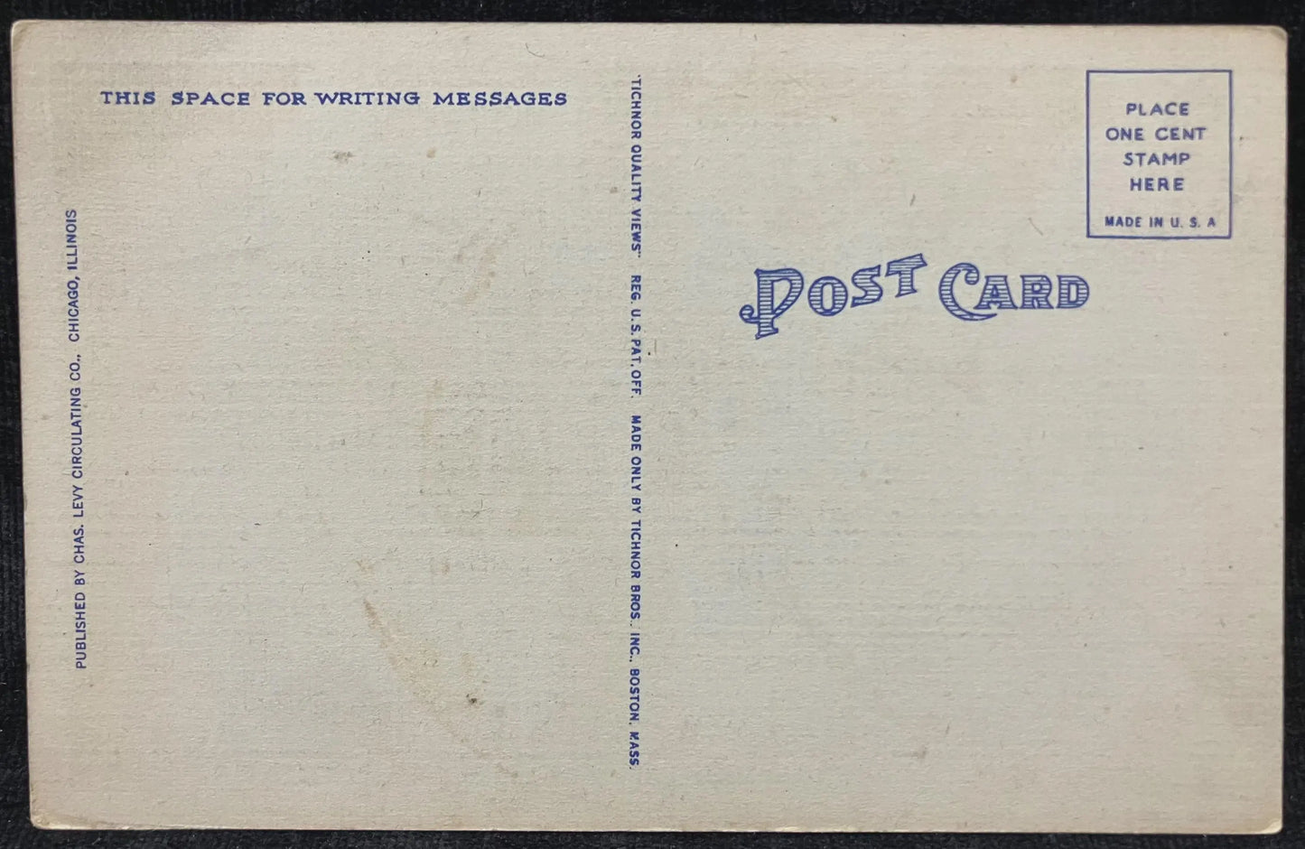 View in Jackson Park Showing Replica of Christopher Columbus Boat, Chicago, Illinois - Vintage Park Postcard