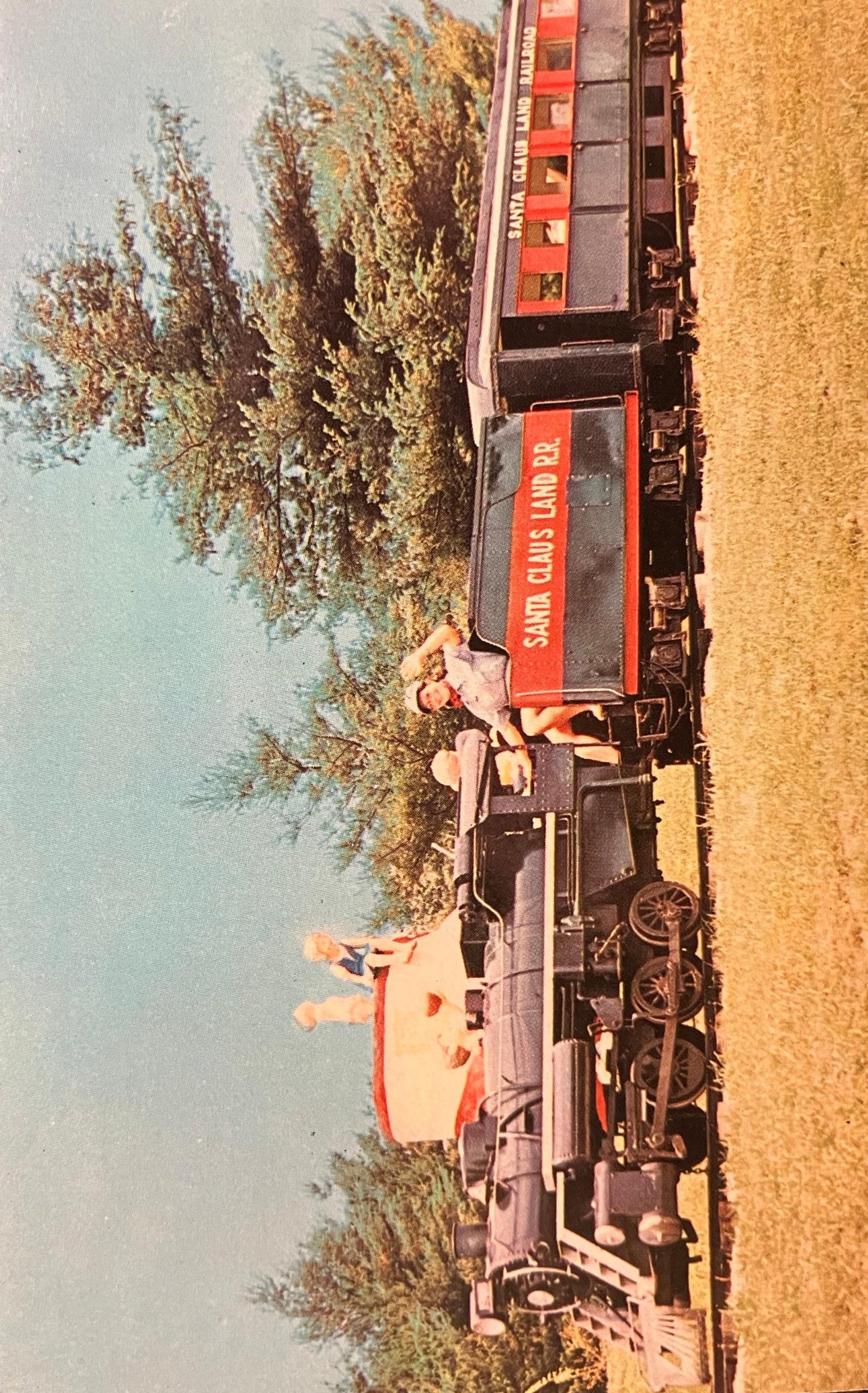 The Santa Claus Railway and Mother Goose Land, Santa Claus Land, Indiana - Vintage Postcard