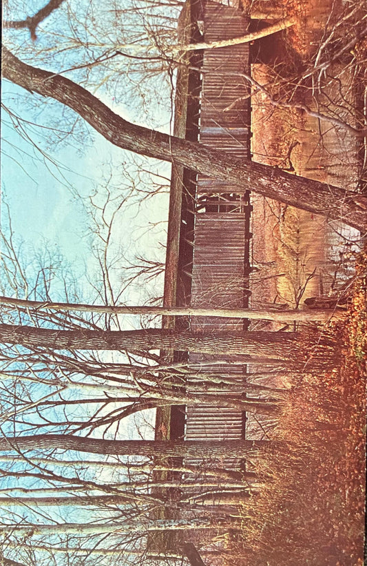 Lancaster Bridge Carroll County, Indiana - Beard Bridge - Photo: John V. Pontiere, Jr. - Vintage Covered Bridge Postcard