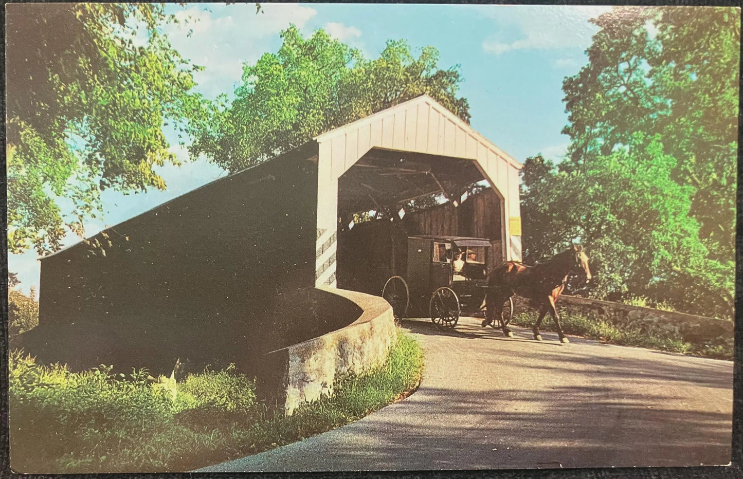 Fry’s Mill Bridge “Heart of Dutchland” - Pennsylvania - Vintage Bridge Postcard