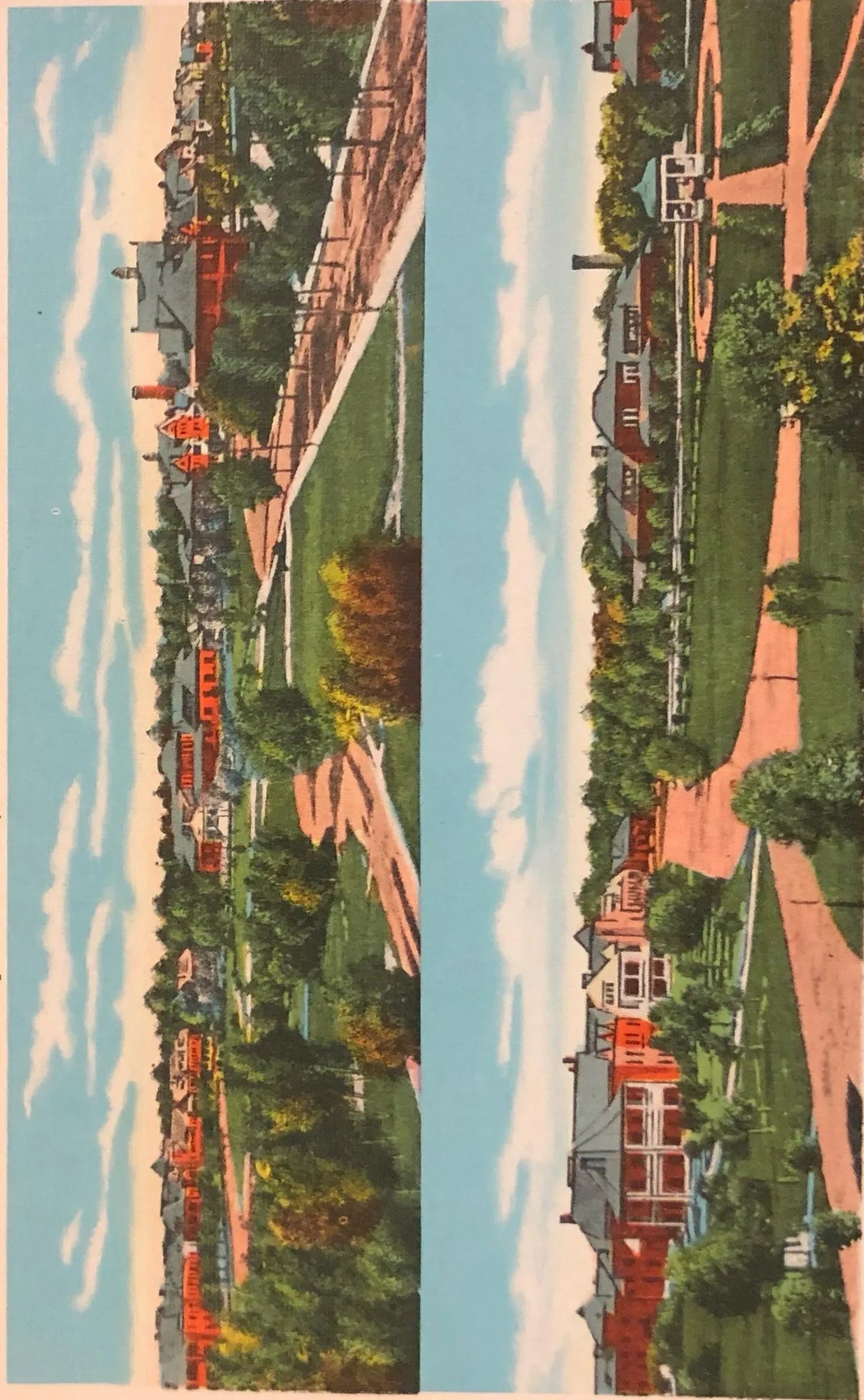 Veteran's Administration Hospital, Marion, Indiana - Vintage Postcard
