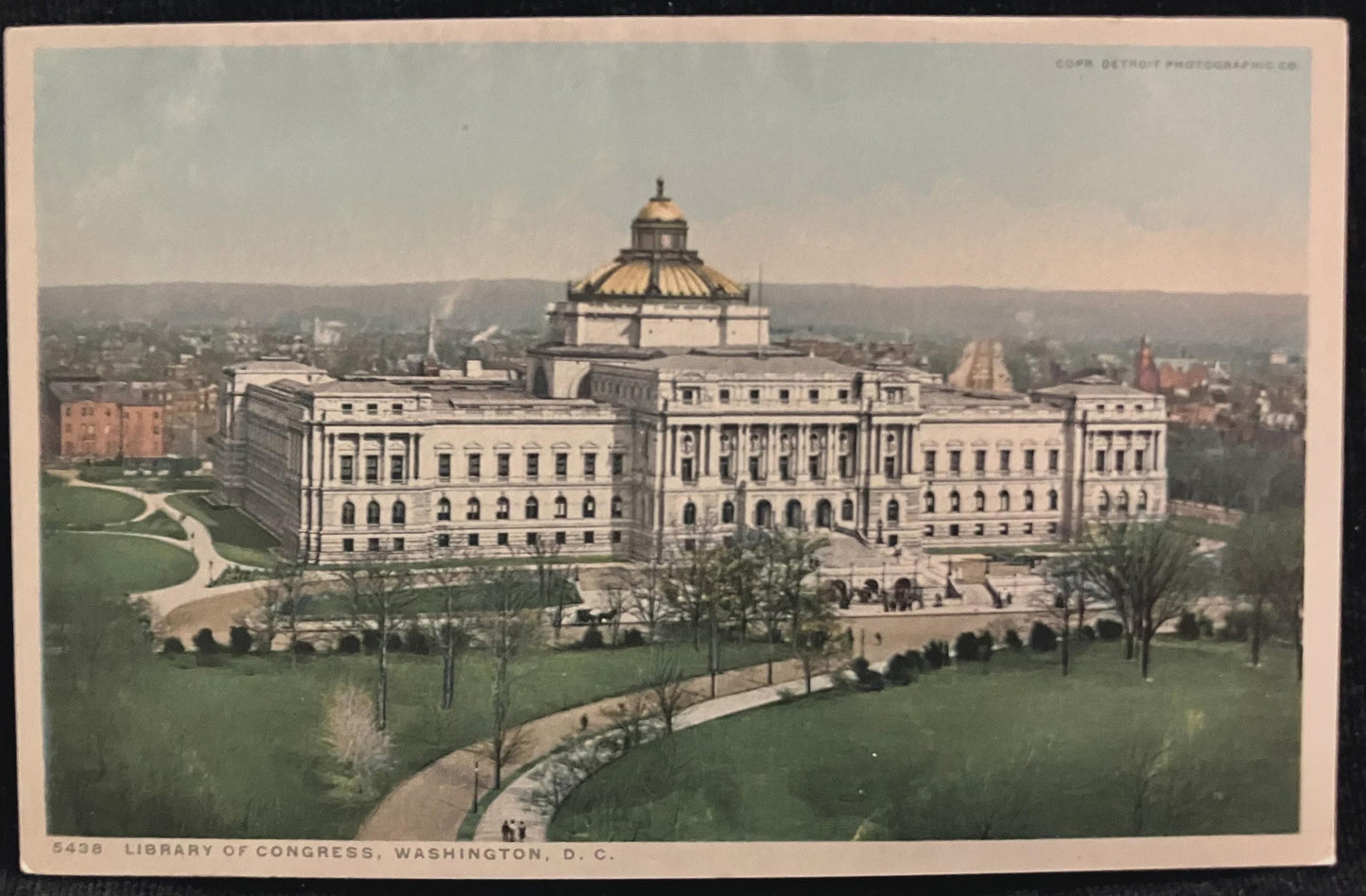 Library of Congress, Washington, D. C., Maryland - Copr. Detroit Photographic Co. - Vintage Postcard
