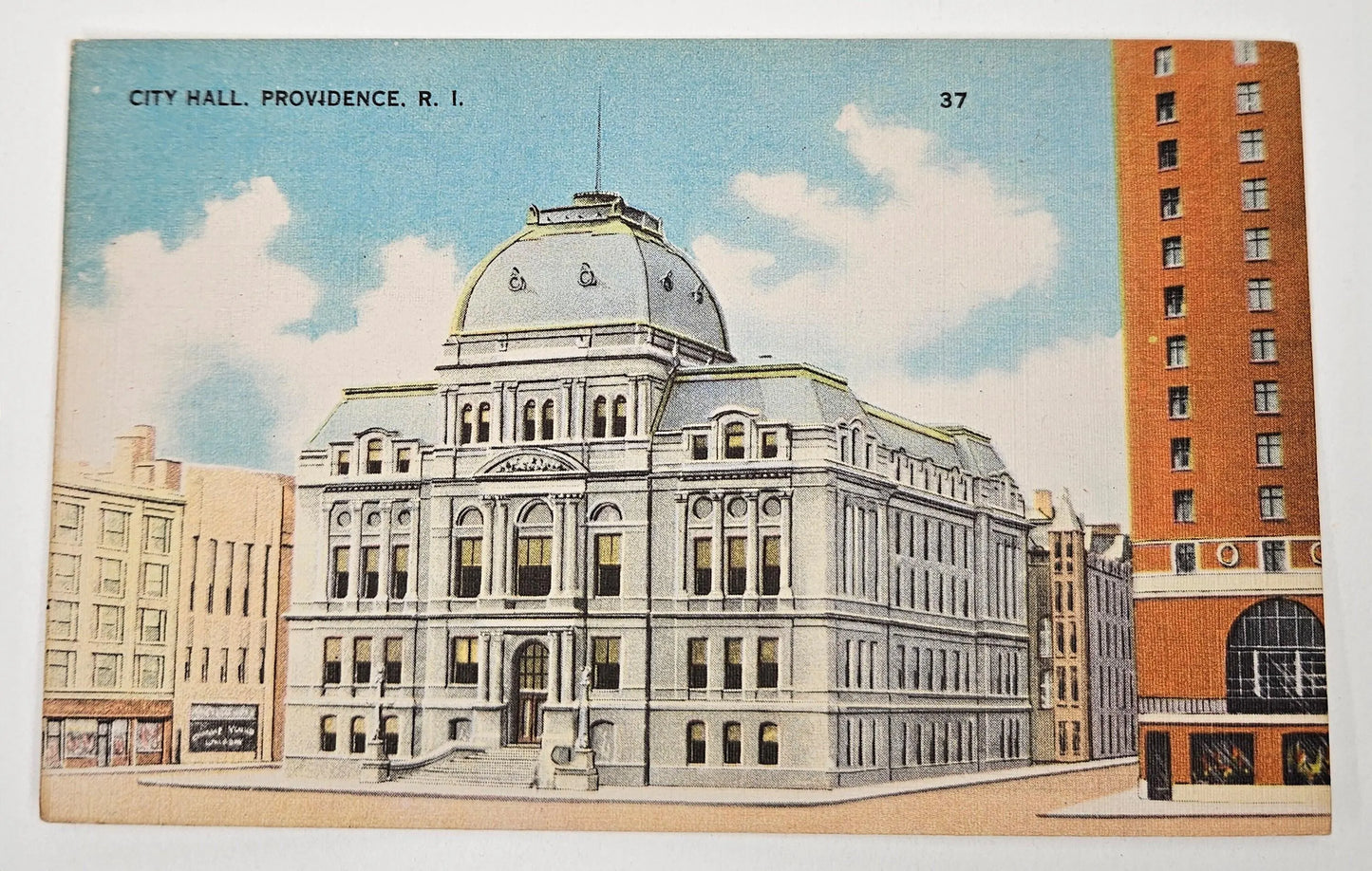 City Hall Postcard, Providence, Rhode Island - Vintage Postcard