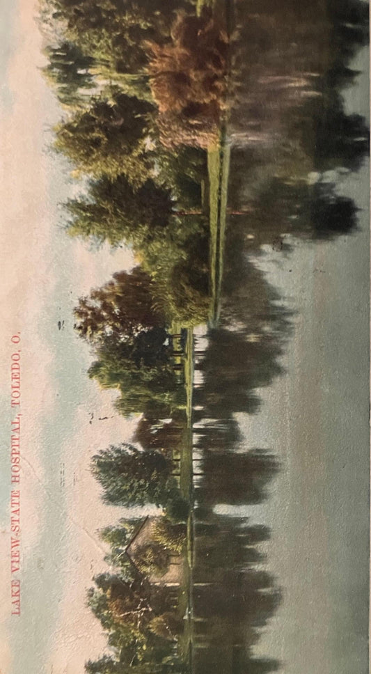 Lake View - State Hospital, Toledo, Ohio - Vintage Hospital Postcard