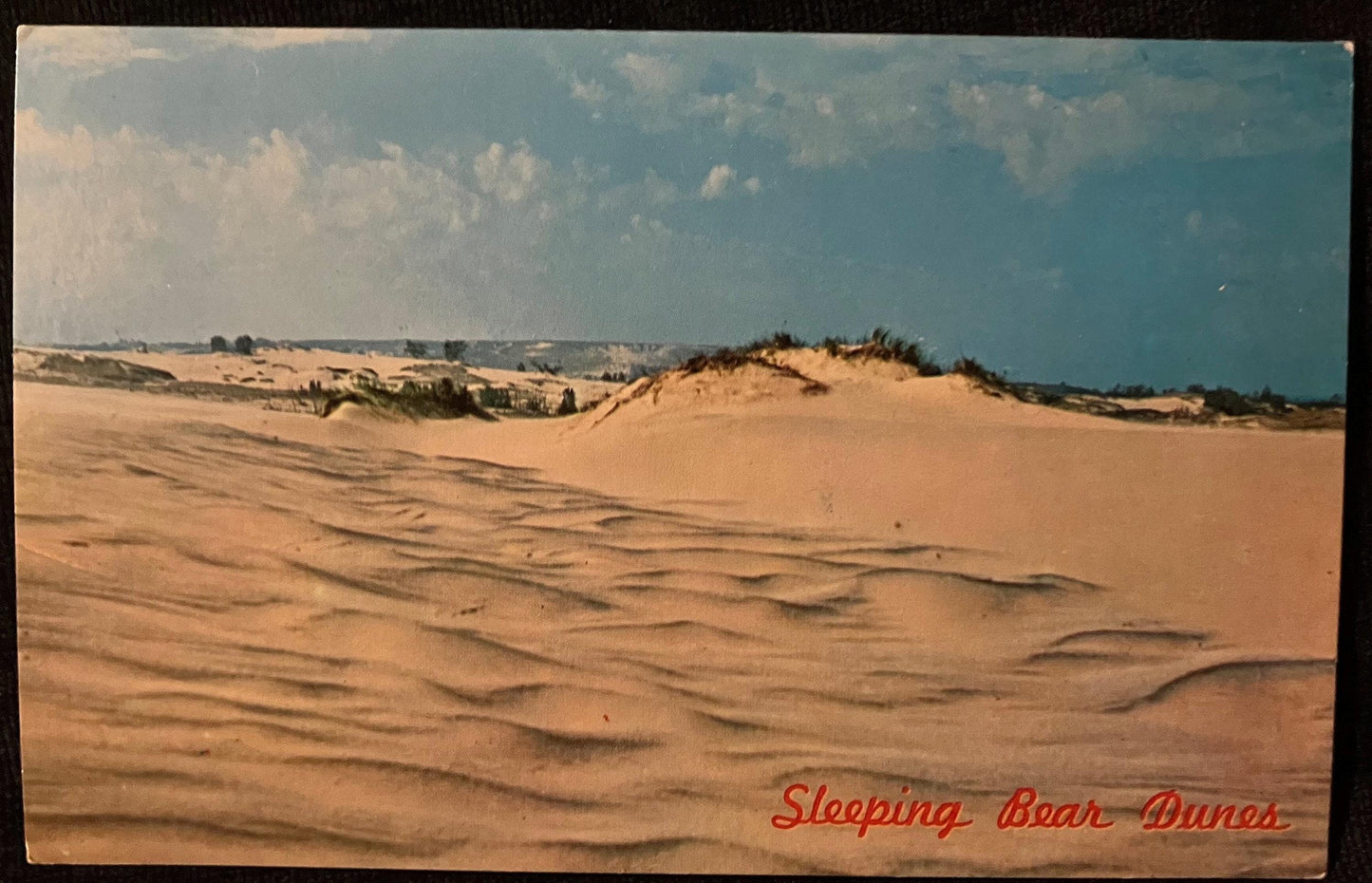 Sleeping Bear Dunes, Michigan - Photo: Dodge - Vintage Dune Postcard