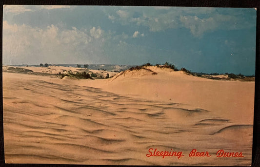 Sleeping Bear Dunes, Michigan - Photo: Dodge - Vintage Dune Postcard