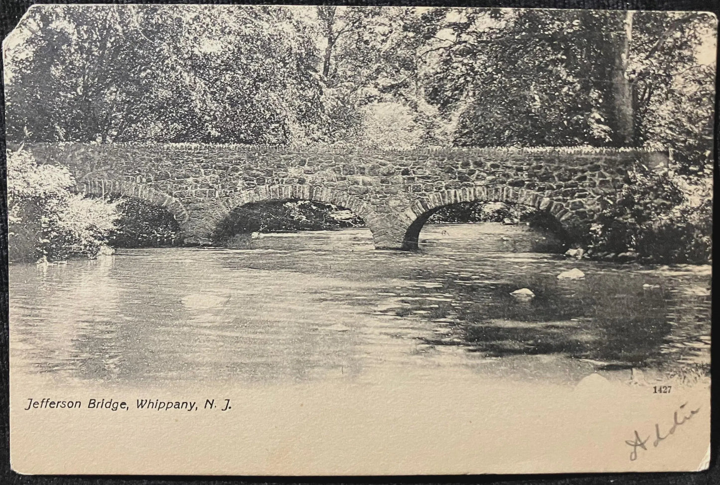 Jefferson Bridge, Whippany, New Jersey - Vintage Postcard