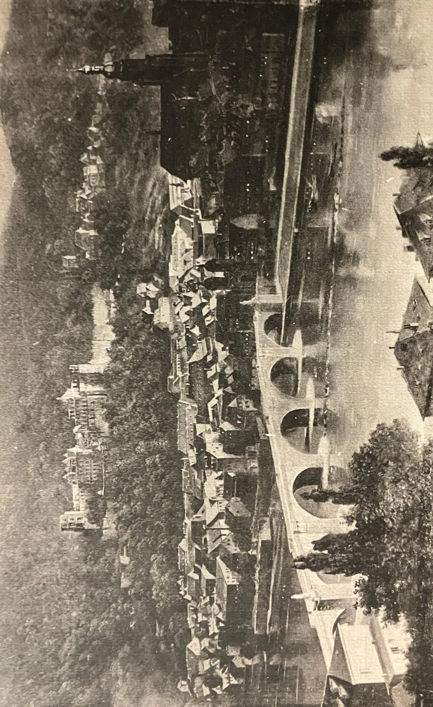 The Philosopher's Walk Heidelberg - Vintage Germany Postcard