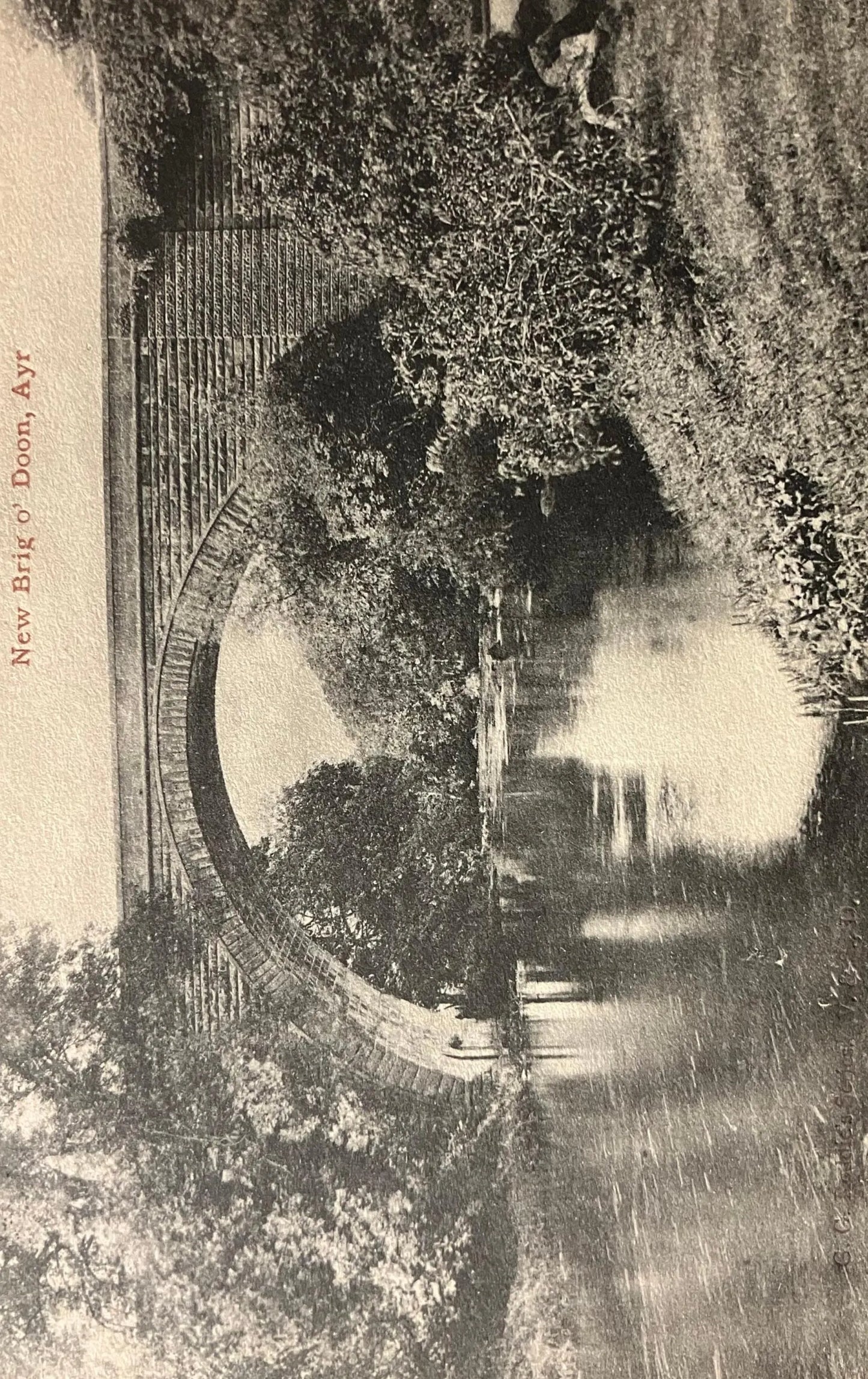 New Brig o' Doon, Ayr - Vintage United Kingdom Postcard