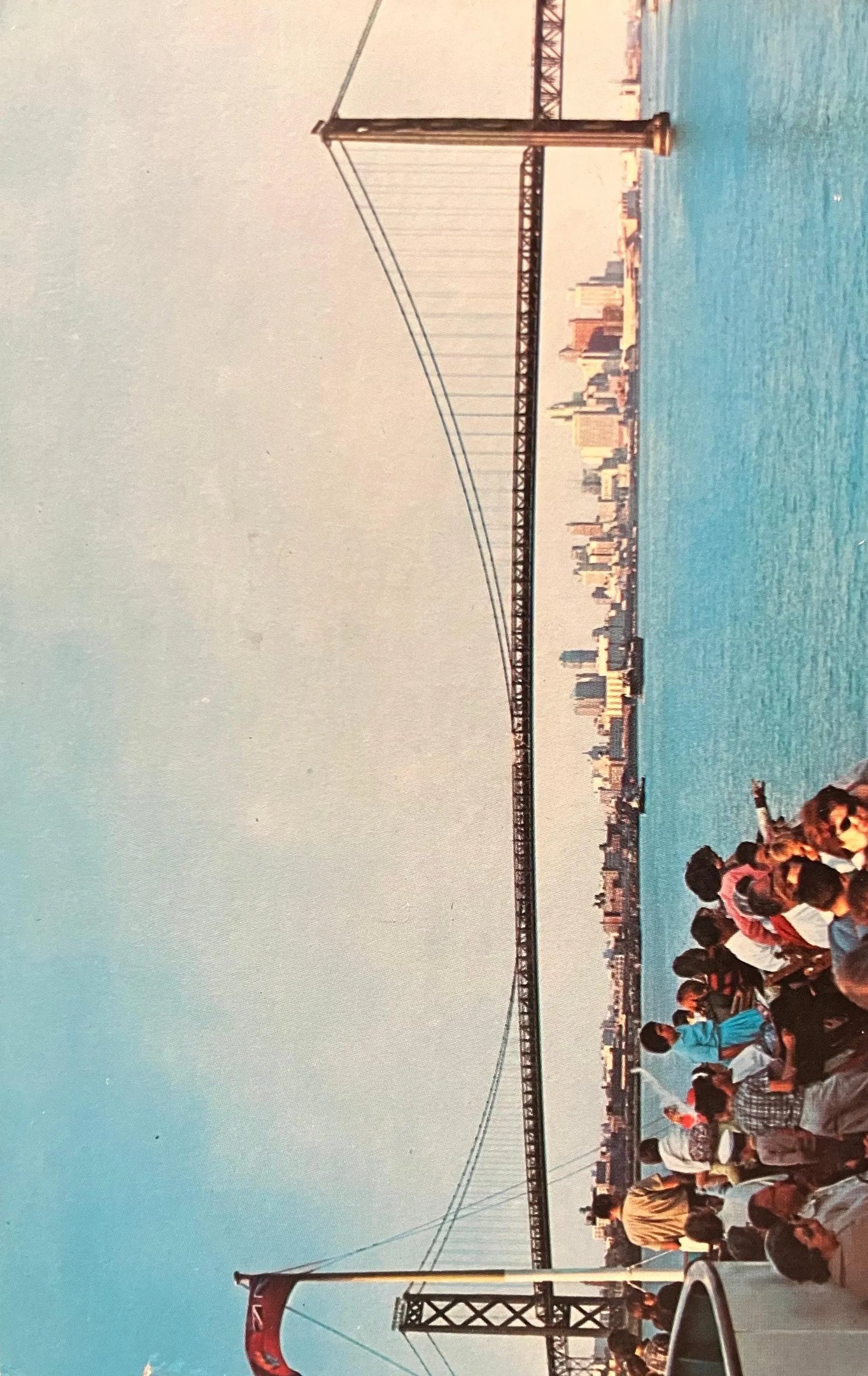 The Ambassador Bridge - Photo: David Gunn - Vintage Postcard