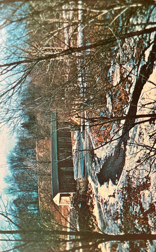 Hildom Road Covered Bridge - Ashtabula County, Ohio - Photo by Robert Goldsmith - Vintage Postcard