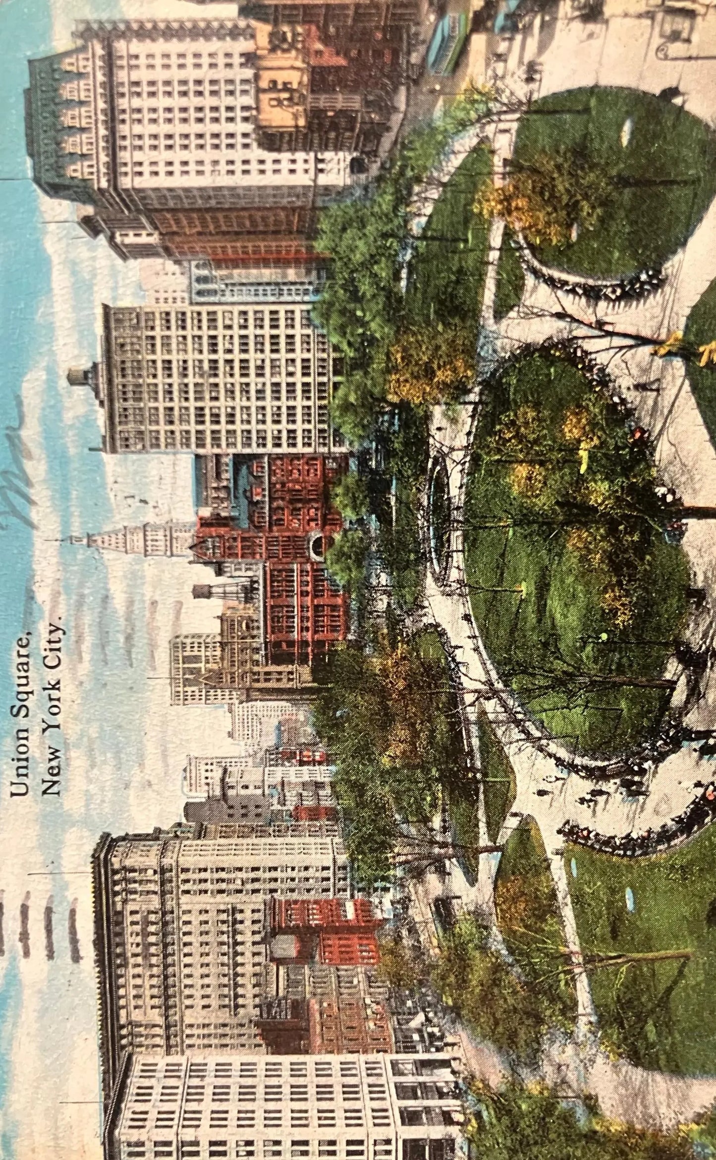 Union Square, New York City, New York - Vintage Postcard