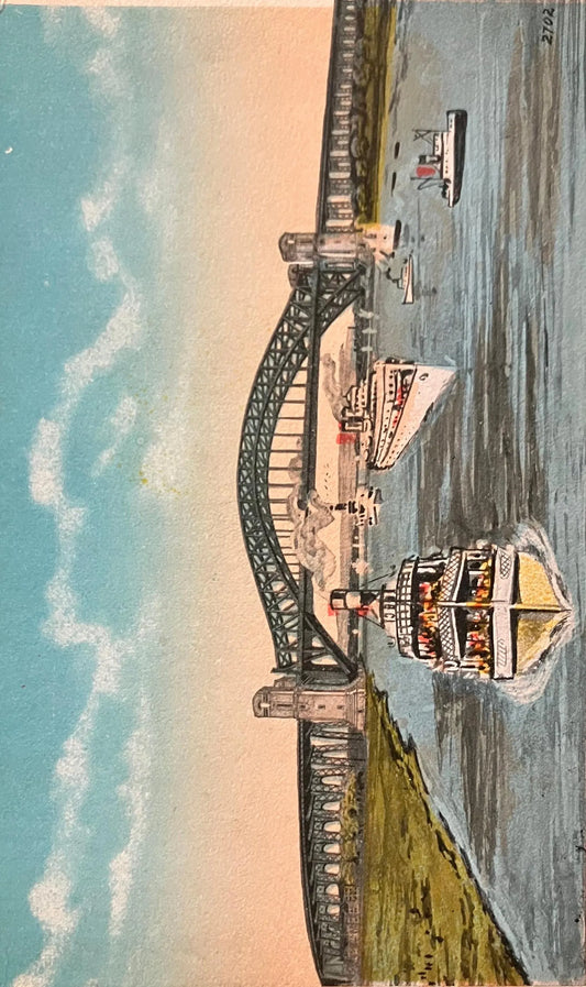 Hell Gate Bridge, New York - Vintage Postcard