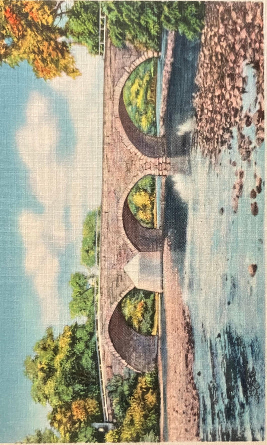 Leeds Bridge, Leeds, Catskill Mountains, New York - Vintage Postcard