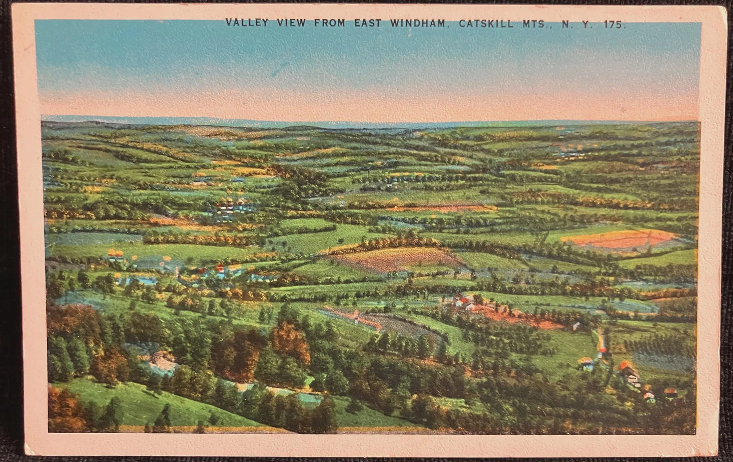 Valley View from East Windham, Catskill Mountains, New York - Vintage Postcard